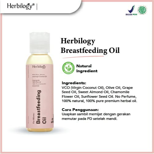 Herbilogy Breastfeeding Oil - Pelancar ASI 100ml