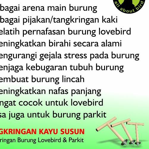 Diskon Besar2an Tangkringan Mainan Kayu Susun Titian Sangkar