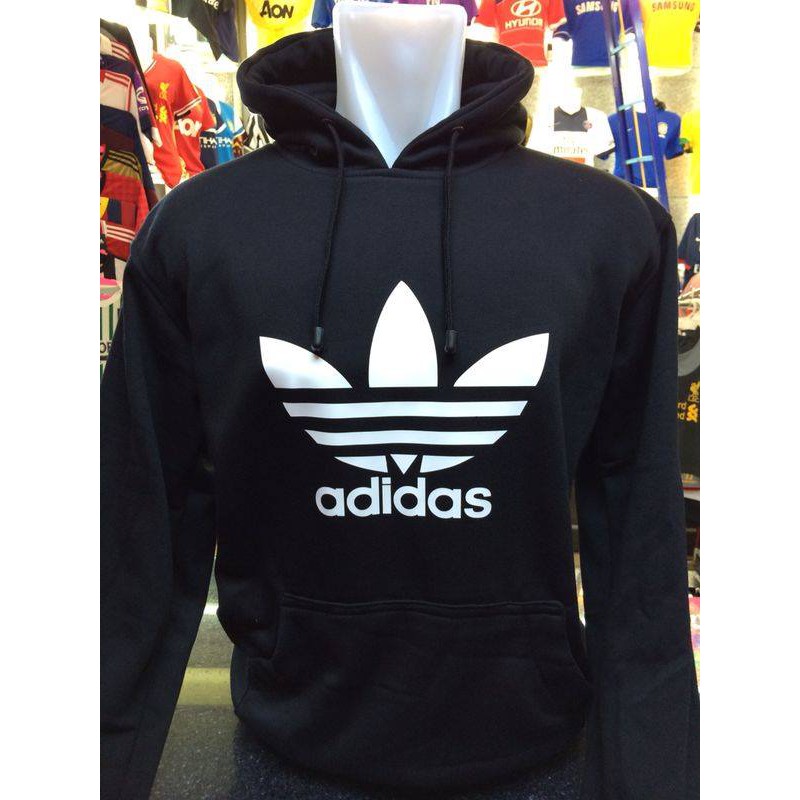 hoodie adidas hitam