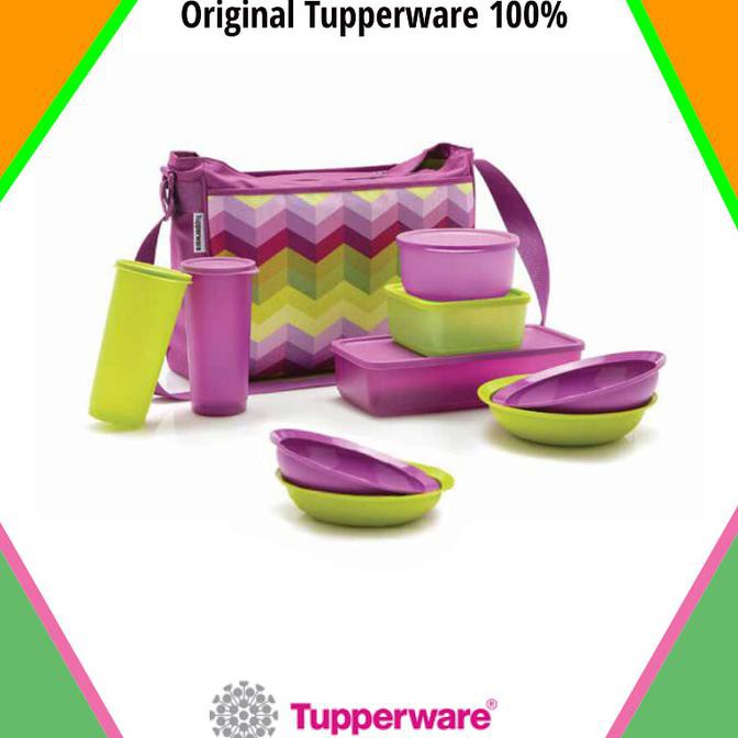 Alat Makan Piknik Tupperware - Tas Set Botol Minum Piknik New T for 2