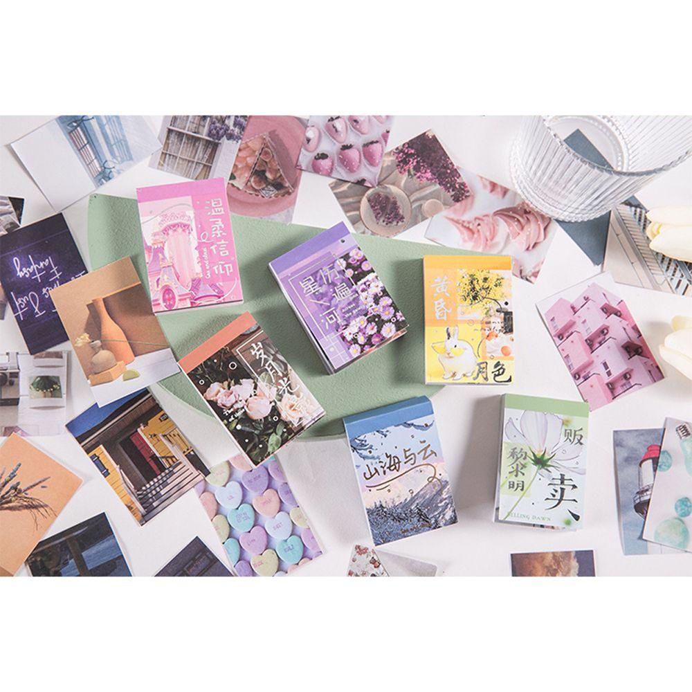 【 ELEGANT 】 Alat Tulis Stiker Mini INS Foto DIY Planner Handbook Jurnal Stiker Stiker Buku