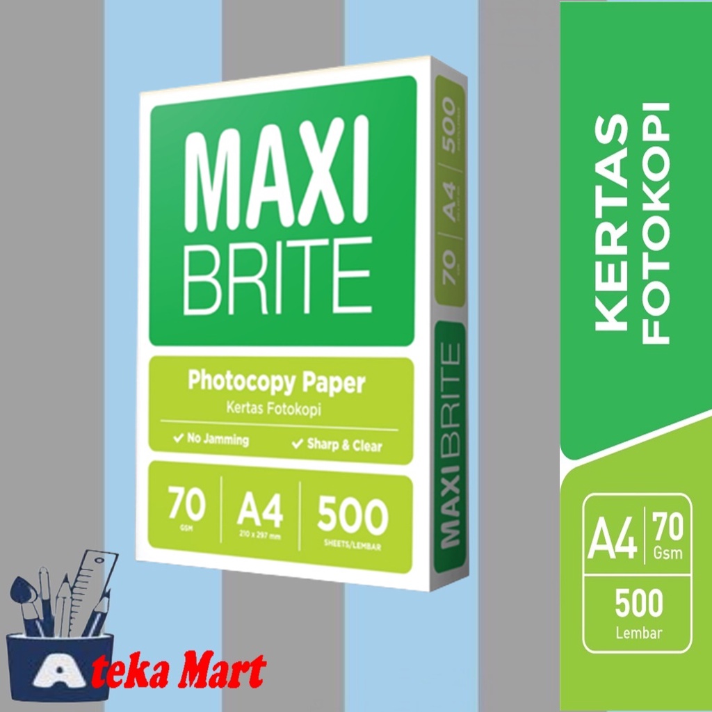 

[RIM] MAXI KERTAS FOTOCOPY A4 70GR