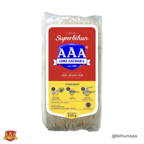 

Superbihun AAA Lima Saudara 220g | Bihun Beras