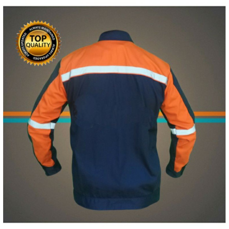 SERAGAM SAFETY DONGKER ORANYE RESLETING BONUS K3 BENDERA