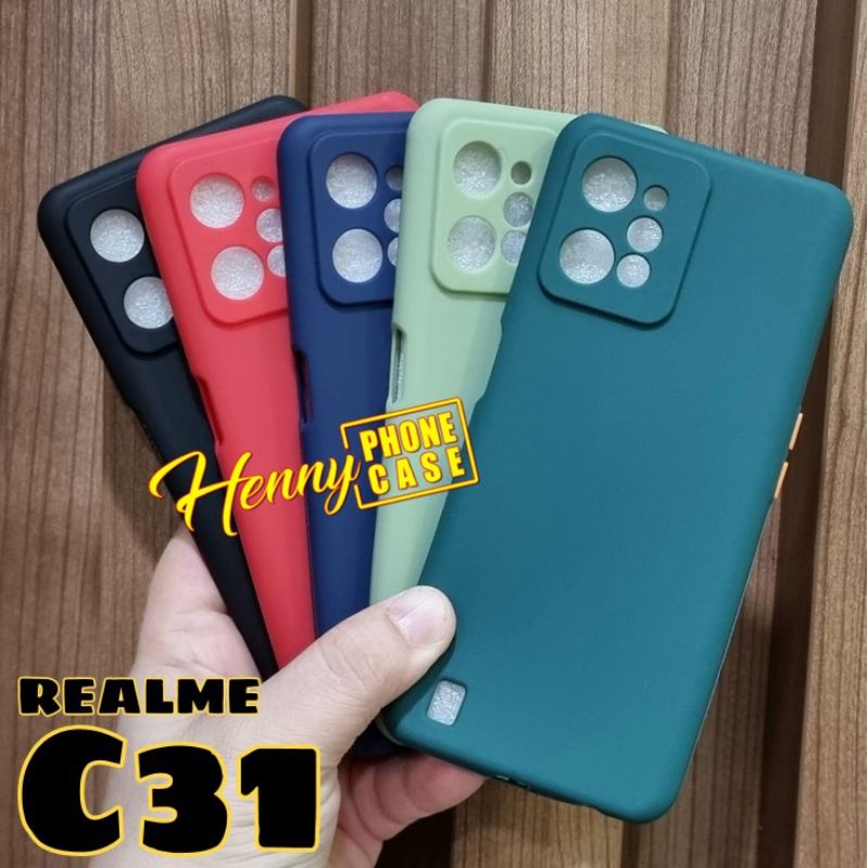 REALME C31 BABY SKIN MACARON PROTECT KAMERA CASING SOFTCASE SILIKON