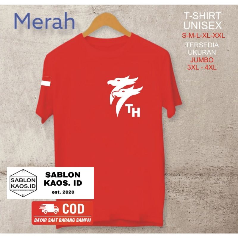 Kaos Logo 77 Tahun Indonesia / Kaos Garuda 77 Tahun / Kaos Hut Ri