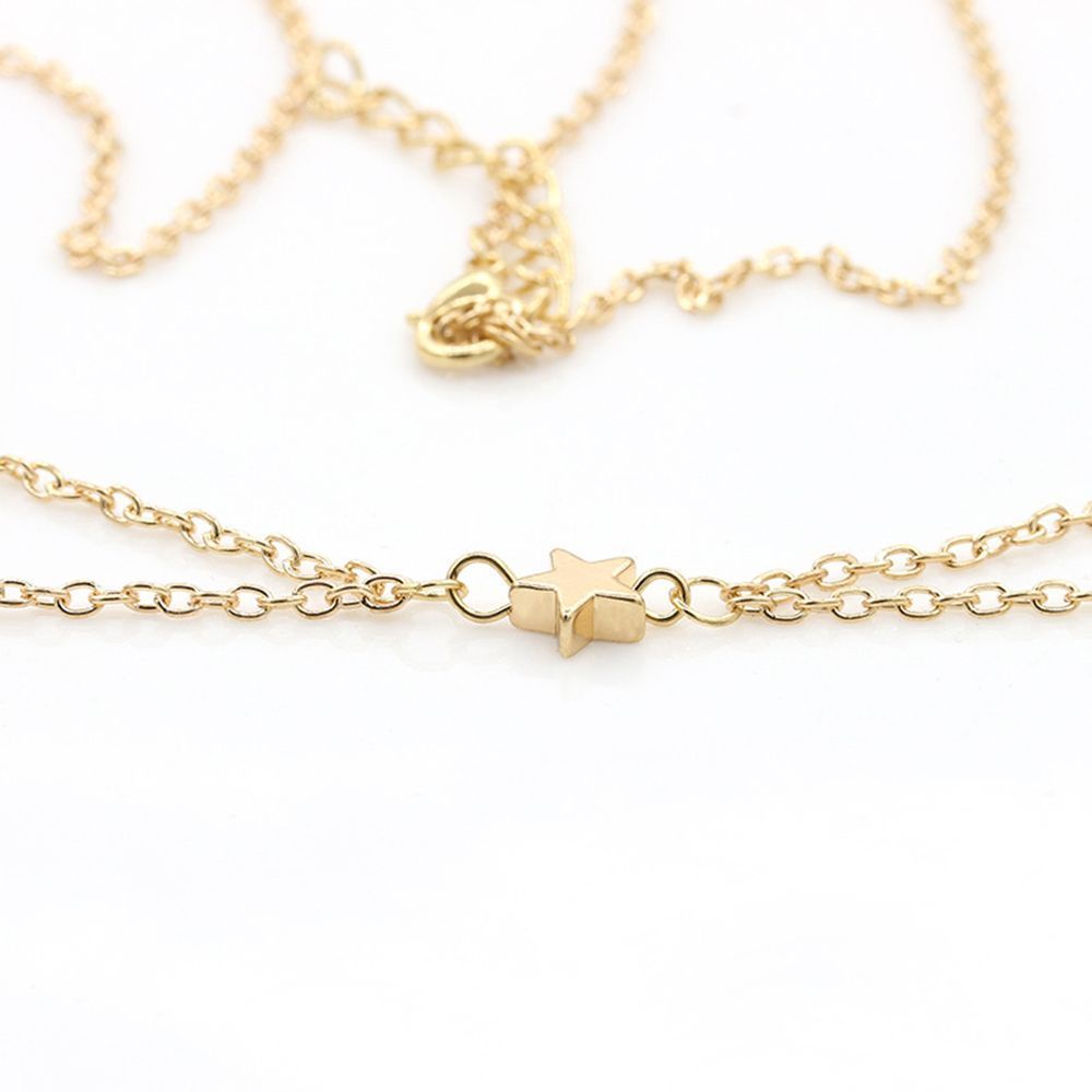 Needway  New Body Chain Sexy Necklace Jewelry Pendant Fashion Belly Waist Pentagon Alloy Star