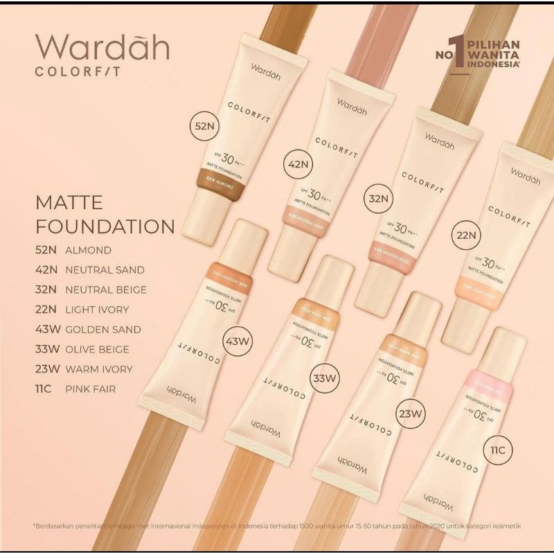 Wardah Colorfit Matte Foundation