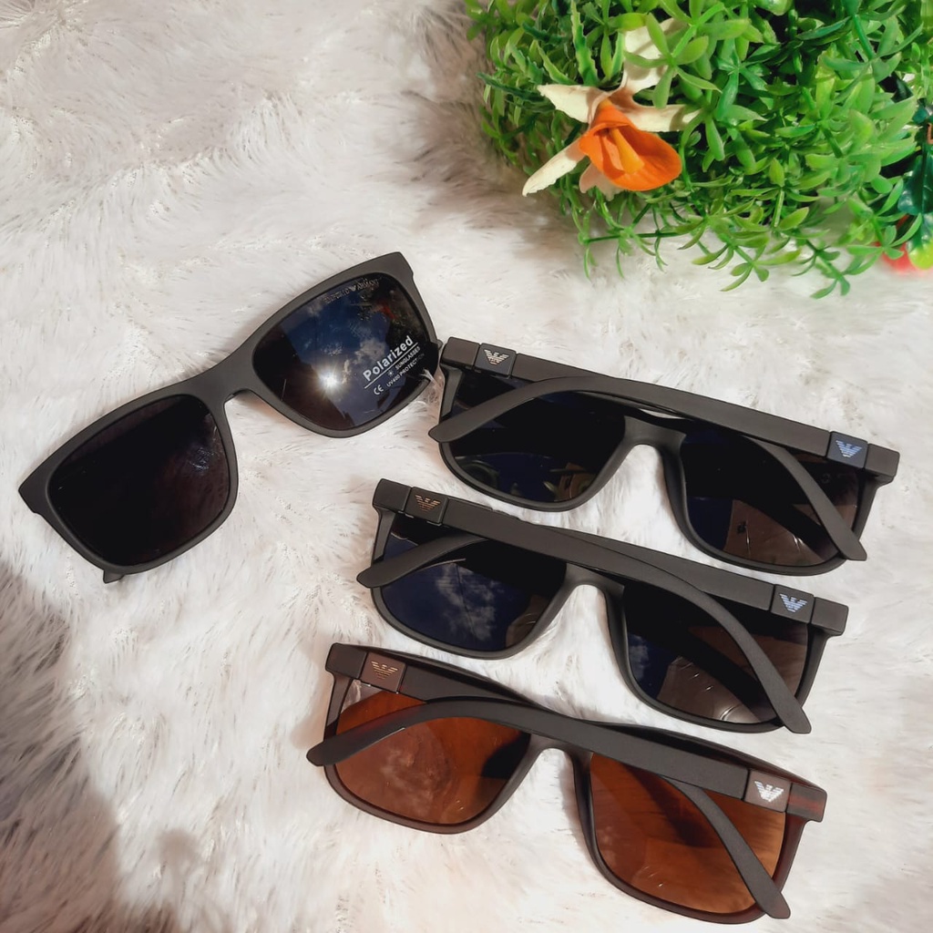 KACAMATA FASHION COWOK POLARIZED KACAMATA HITAM