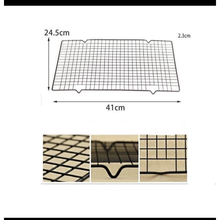 COOLING RACK GRILL 1 TINGKAT SUSUN Rak Cake Pendingin Kue Tatakan Grid