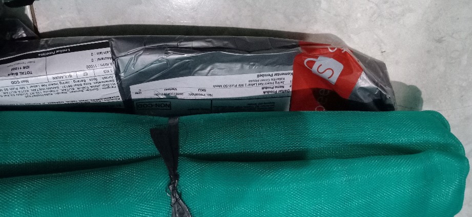 Jaring Insect Net Lebar 1 Mtr Putih 50 Mesh Kelambu Green House