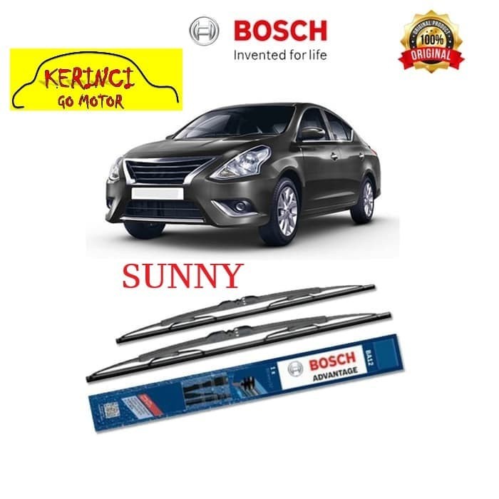 WIPER NISSAN SUNNY BOSCH ADVANTAGE 21&quot; &amp; 14&quot; SEPASANG WIPER BOSCH