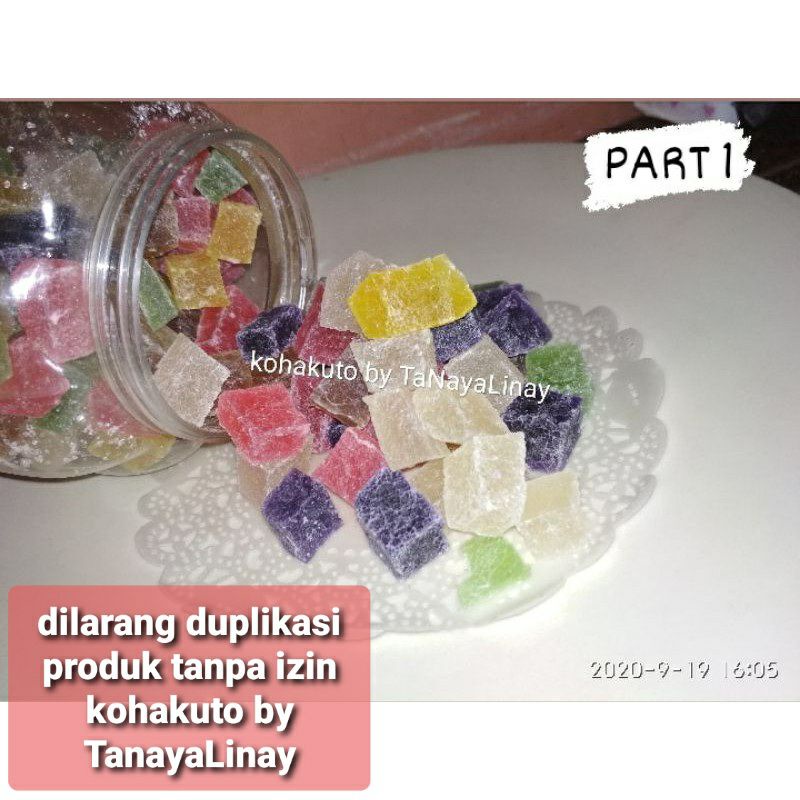 

KOHAKUTO /Permen kristal / PERMEN jepang home made halal