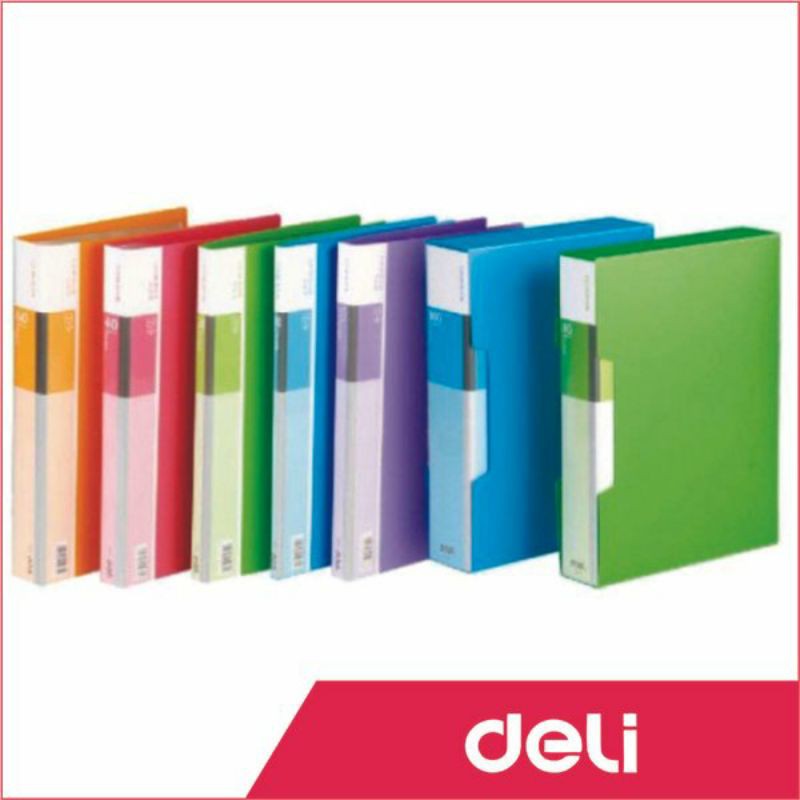 

Deli Clear Book 80 Pockets box a4
