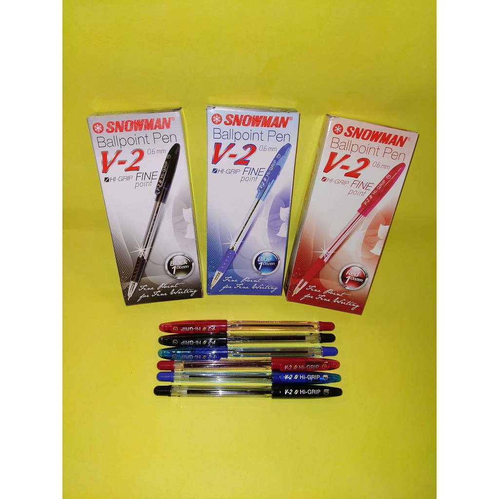 

Ballpoint Snowman Pen V-2 Fine Semi Gel