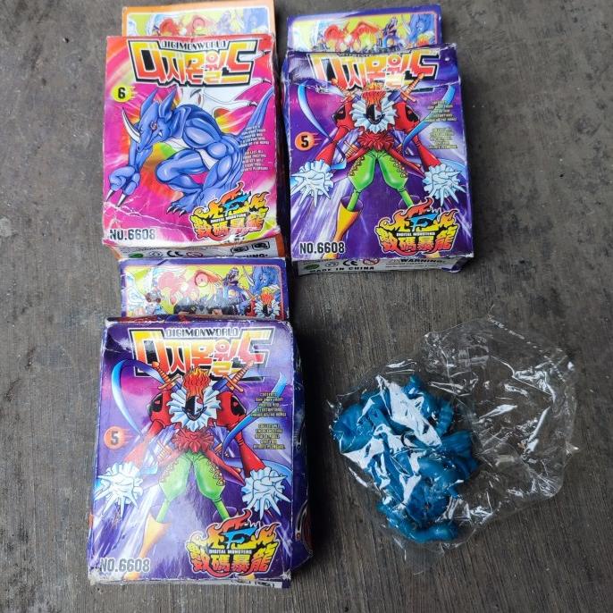 Ready Mini Figure Karet Jadul Digimon Piedmon