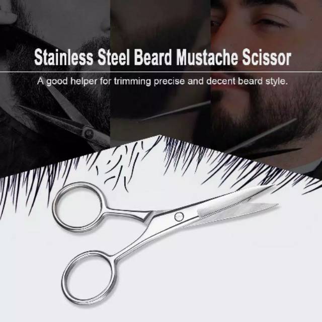 G&amp;D Beard Kumis Gunting Stainless Steel Alis Hidung Alat Cukur Rambut