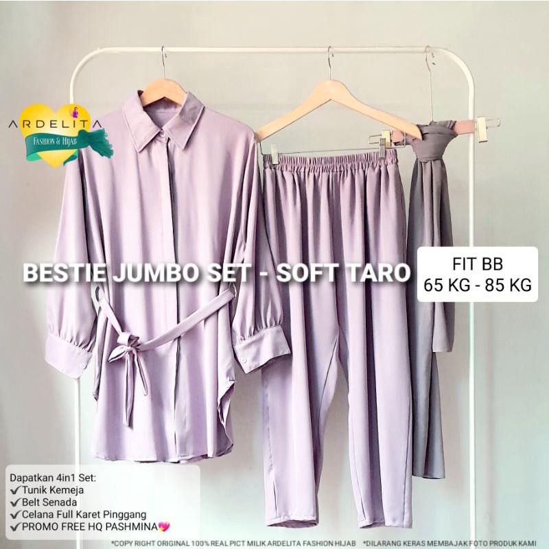 &lt;&lt;BISA JUMBO&gt;&gt;ORI BESTIE SET PREMIUM/SETCEL BUMIL BUSUI FRIENDLY/SET OOTD HIJAB PAKET HEMAT LENGKAP