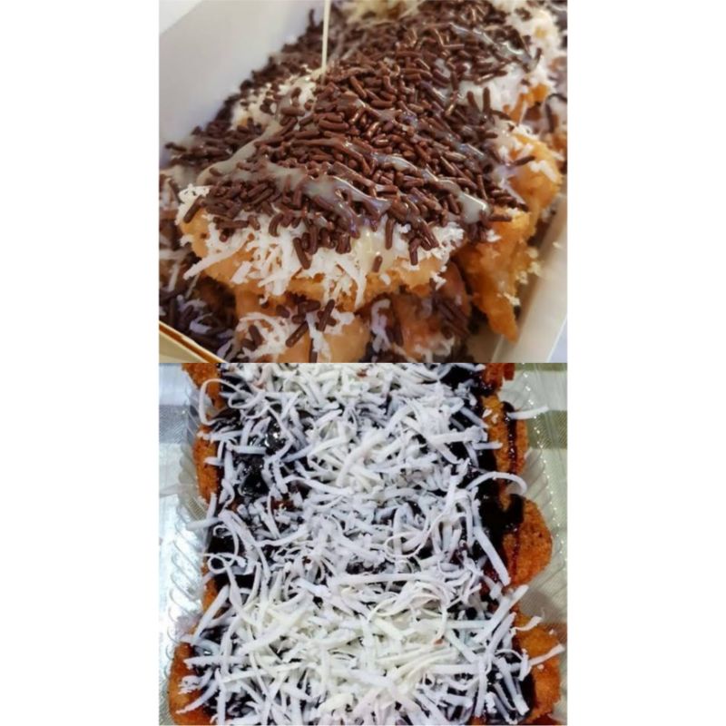 

pisang keju coklat