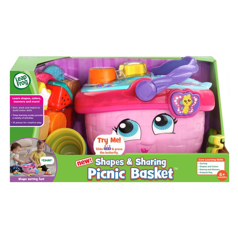 Leap Frog Shapes and Sharing Picnic Basket Mainan Edukasi Bentuk Warna