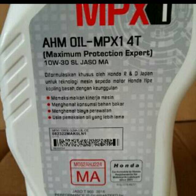 Oli ahm mpx1 800ml