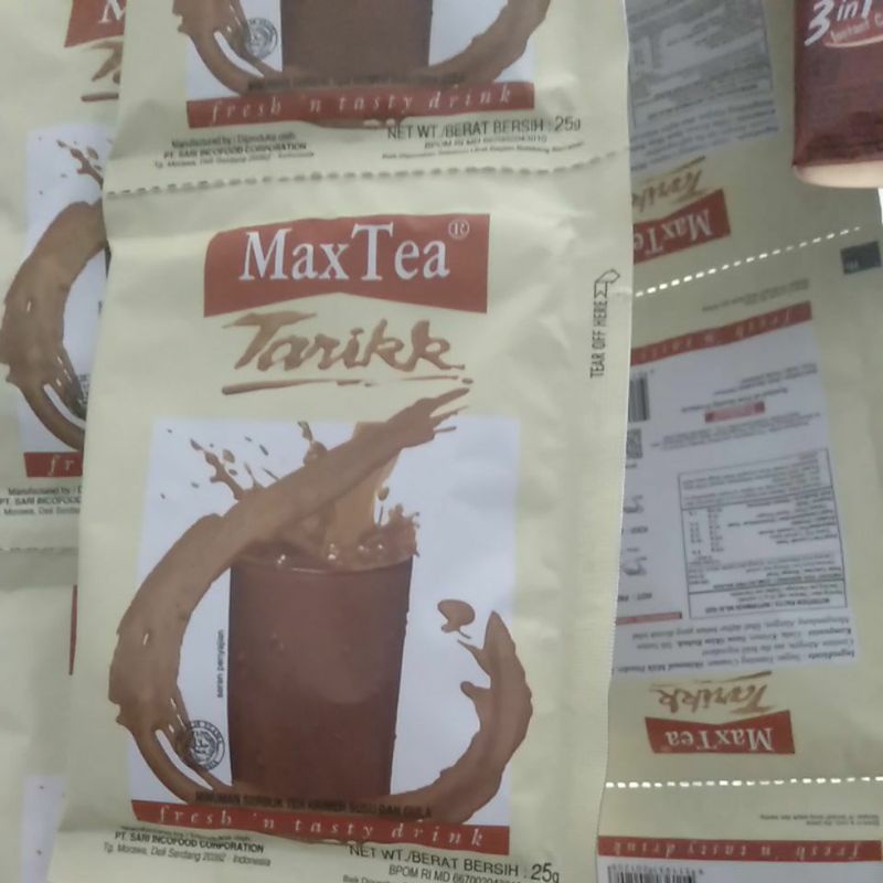 

Max Tea Tarik sachet 25 gram (isi 10)