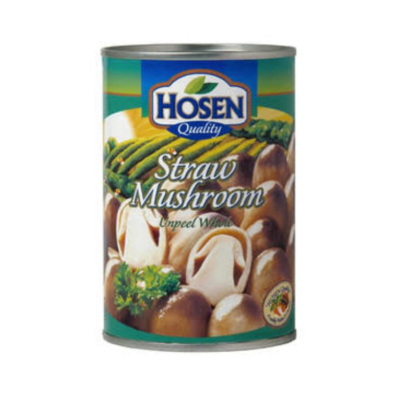 

HOSEN Straw Mushroom 425gr - Jamur Merang - Jamur Kaleng - Straw Mushroom HOSEN/import