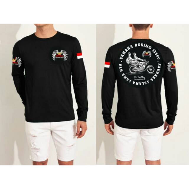 BAJU TSHIRT KAOS DISTRO RX KING MOTOR YRKI INDONESIA LENGAN PANJANG