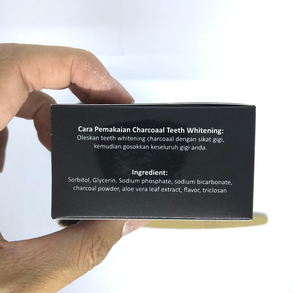 Pemutih Gigi Charcoal SYB Teeth Whitening Charcoal 50gr BPOM Pembersih Karang Gigi Pemutih Gigi Kuning