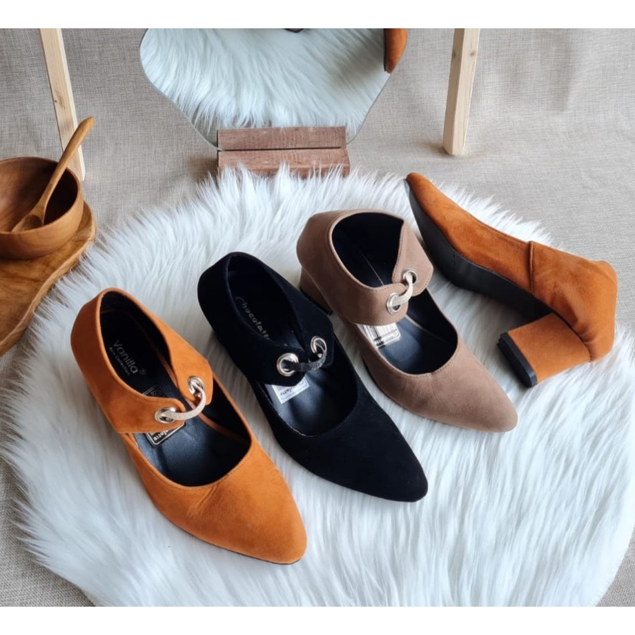 sepatu sandal wanita murah heels  hak tahu pantofel 5cm - Hak Tahu Murah Remaja, High Heels hak tahu