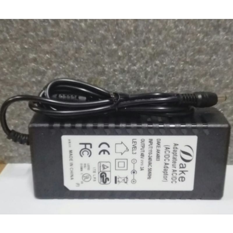 Adaptor 48V 3A/Adaptor DC 48Volt 3Amper (Dake)