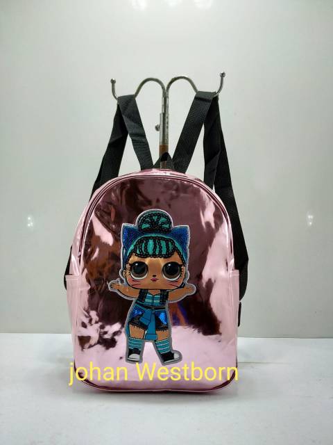 Tas anak Paud Gliter lampu kedip 01