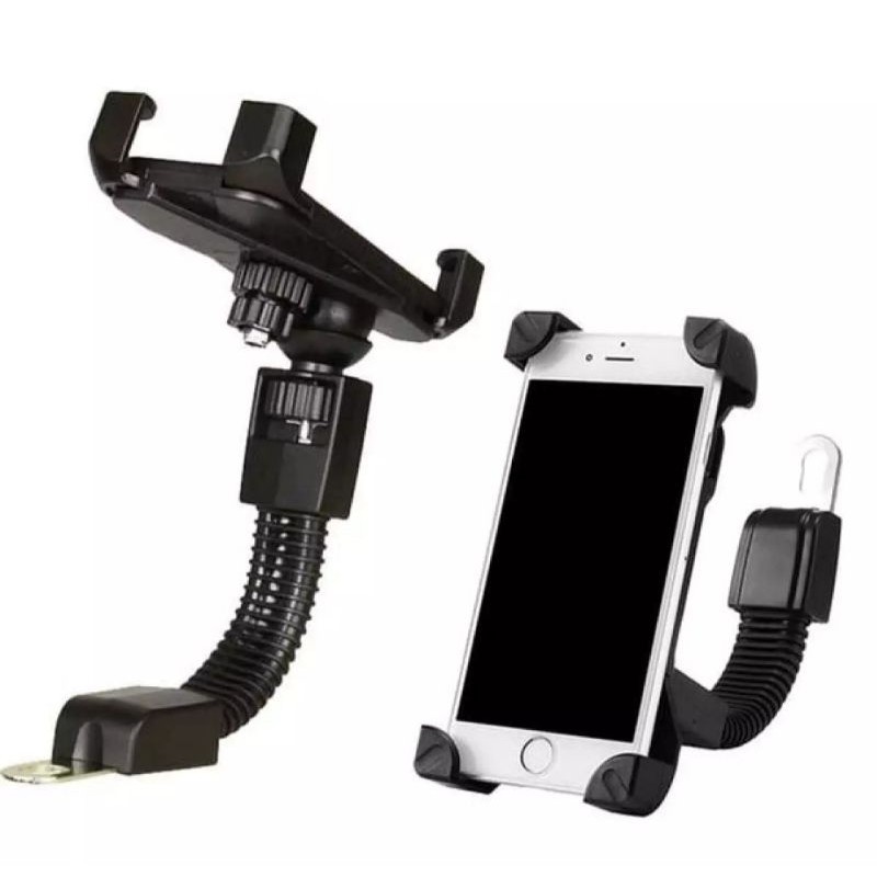 Phone Holder Dudukan Handphone Hp Sepeda Motor Spion Universal 6.5inci