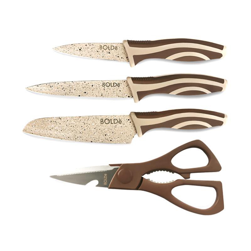 Bolde Super Utensil Electra Series Pisau Dapur Gunting Set 4pcs Paling Diminati