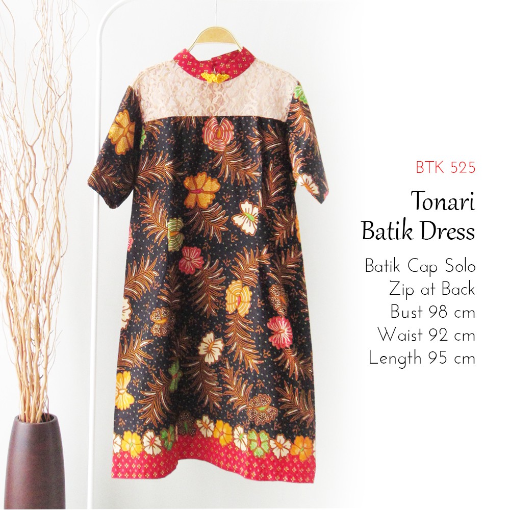 Dress Batik Solo Dress Batik CNY Imlek - Tonari Batik Dress