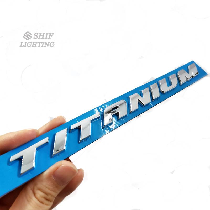 1pc Stiker Emblem Logo Ford Bahan Abs Titanium Untuk Bagasi Belakang Mobil