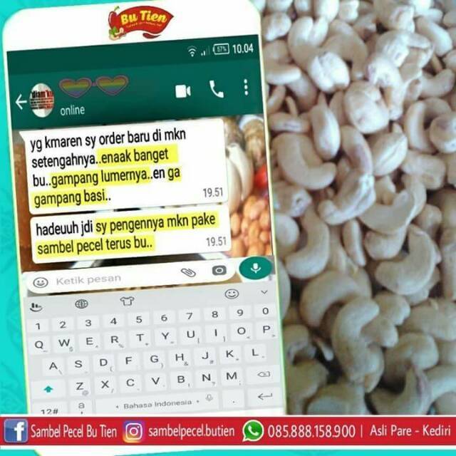 

MEDE Sambel Pecel Bu Tien | Tanpa cabe Garam grasak | Proses sangrai 100%