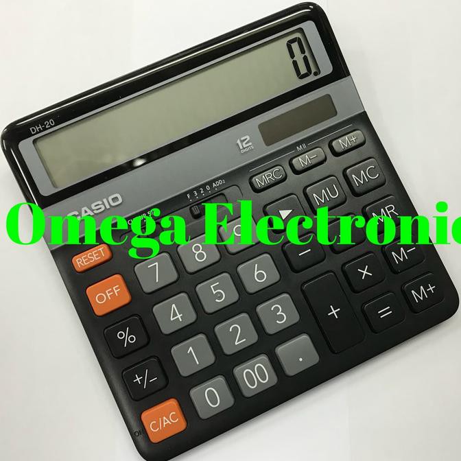 

CASIO DH 20 - CALCULATOR DESKTOP KALKULATOR MEJA KANTOR OFFICE DH-20 - HITAM - CUCI GUDANG LHOOO