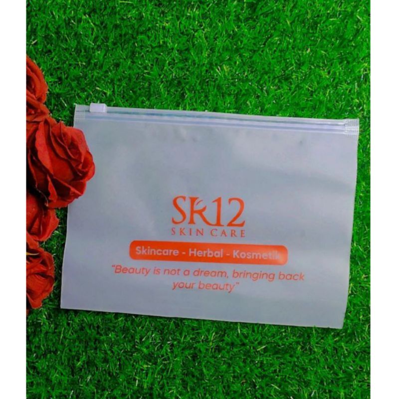 POUCH KOSMETIK SR12 |  POUCH SKINCARE SR12 BENING | POUCH SERBAGUNA
