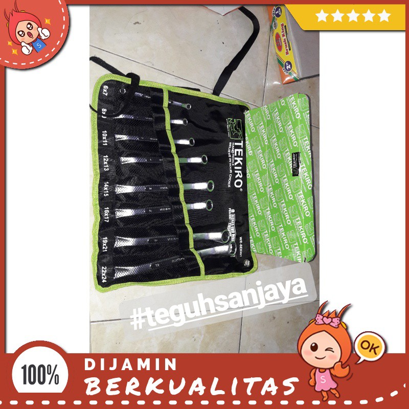 Kunci Ring-Ring 1 Set Asli Original Tekiro Sparepart Motor Murah