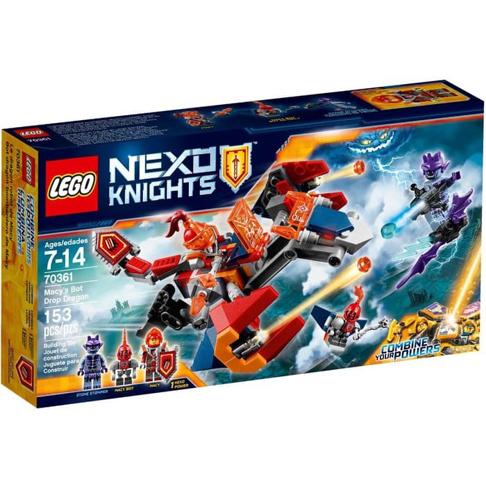 mkmn-878 Lego Nexo Knights 70361 Macy's Bot Drop Dragon