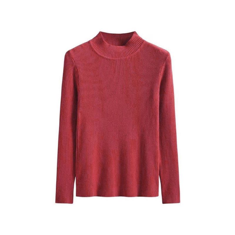 Sweater Blouse wanita Sweater Turtleneck Cotton