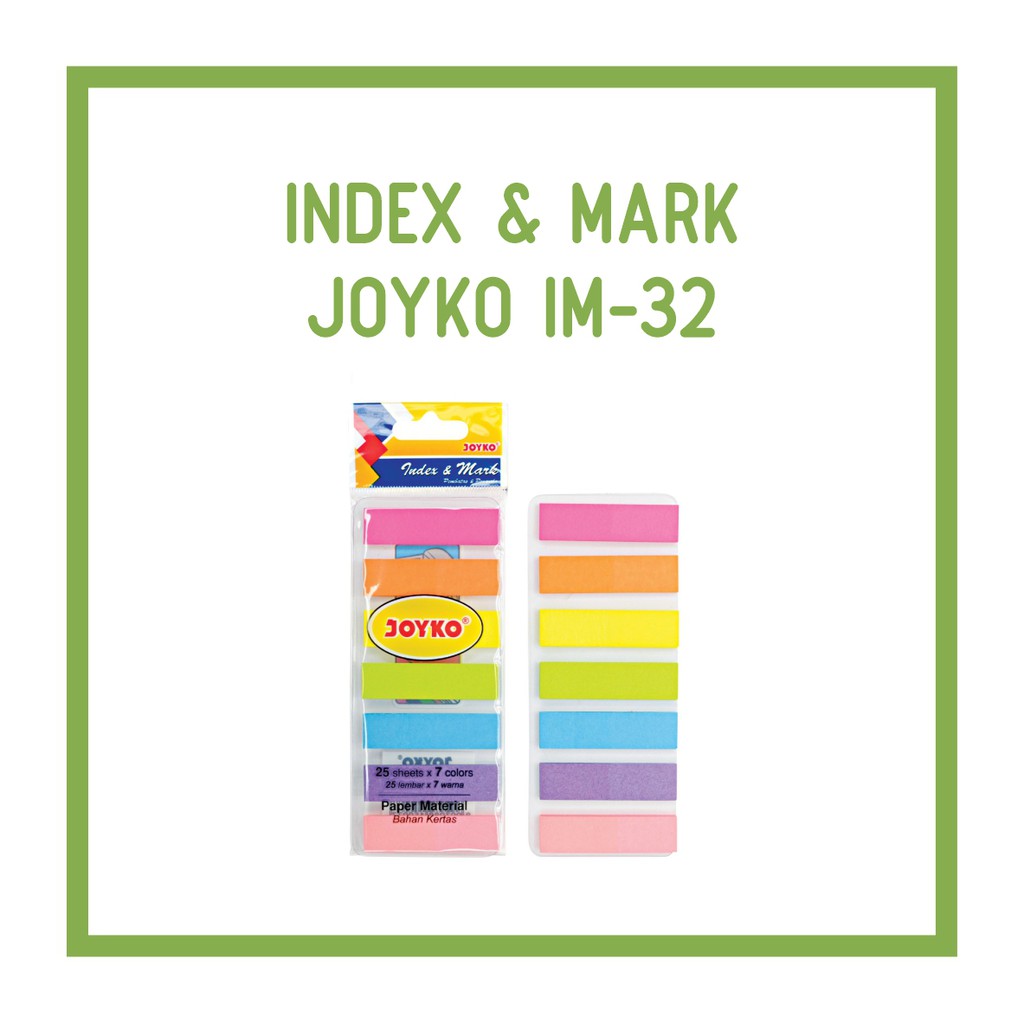 

Penanda Buku Pembatas Buku Index & Mark Joyko IM-32
