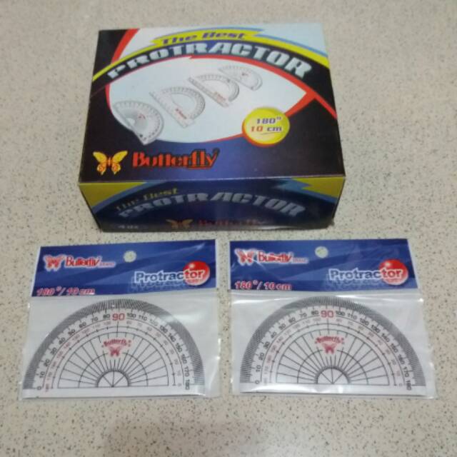 

Penggaris Busur Butterfly No.4 / Penggaris Busur 180 Deg