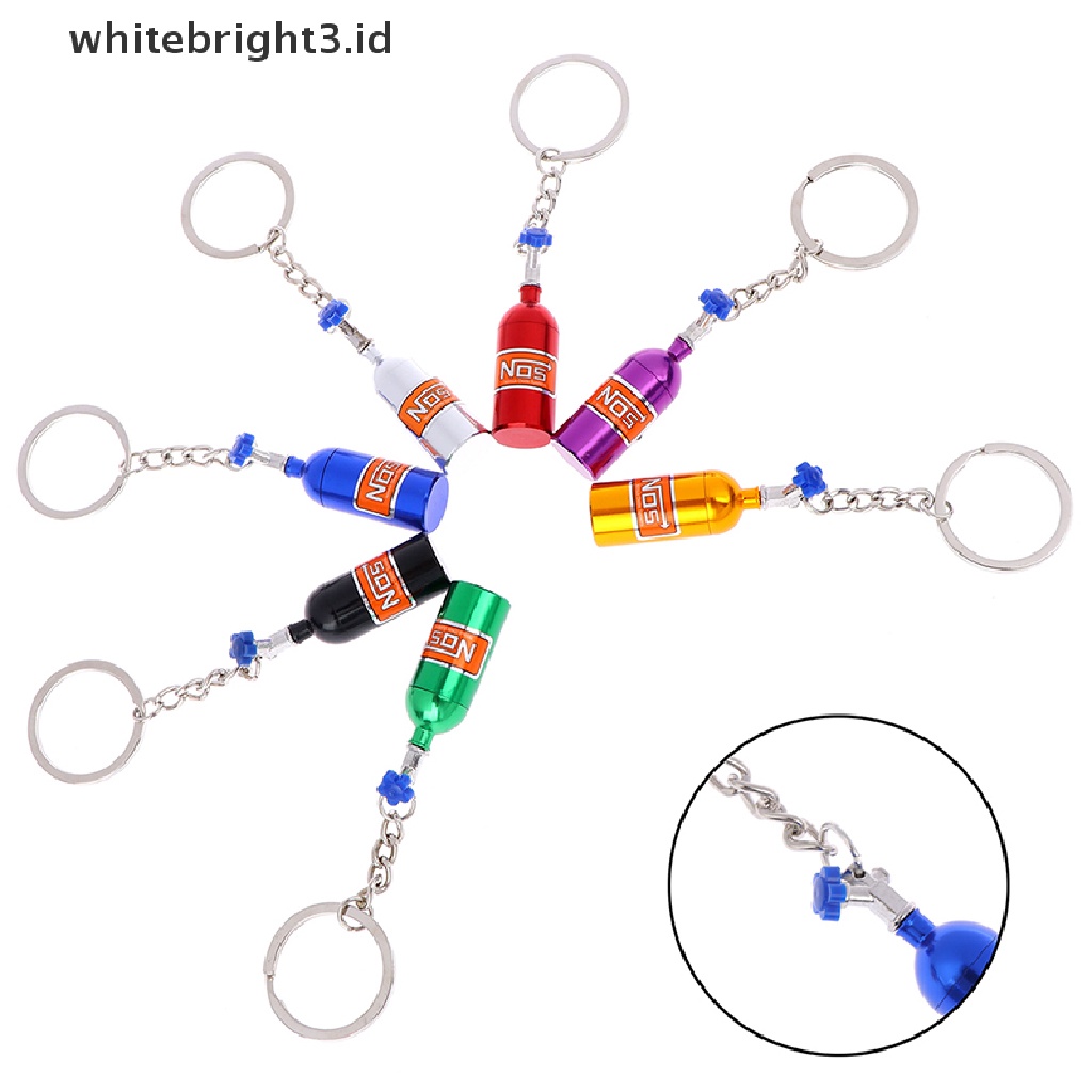 (whitebright3.id) 1pc Gantungan Kunci Botol NOS Nitrous Oxide