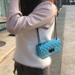 Retaily RY1080 Tas Slingbag Jelly Glitter Rantai Fashion Wanita