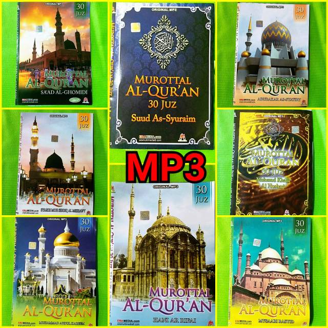 Paket komplit MP3 original murotal Al-Quran