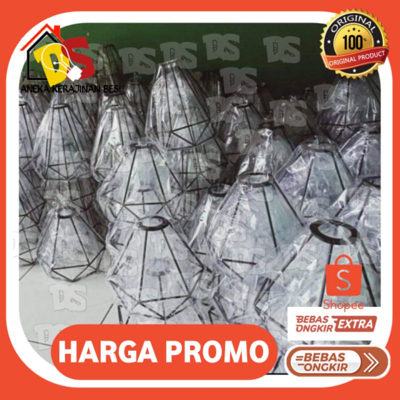 KAP LAMPU GANTUNG BESI