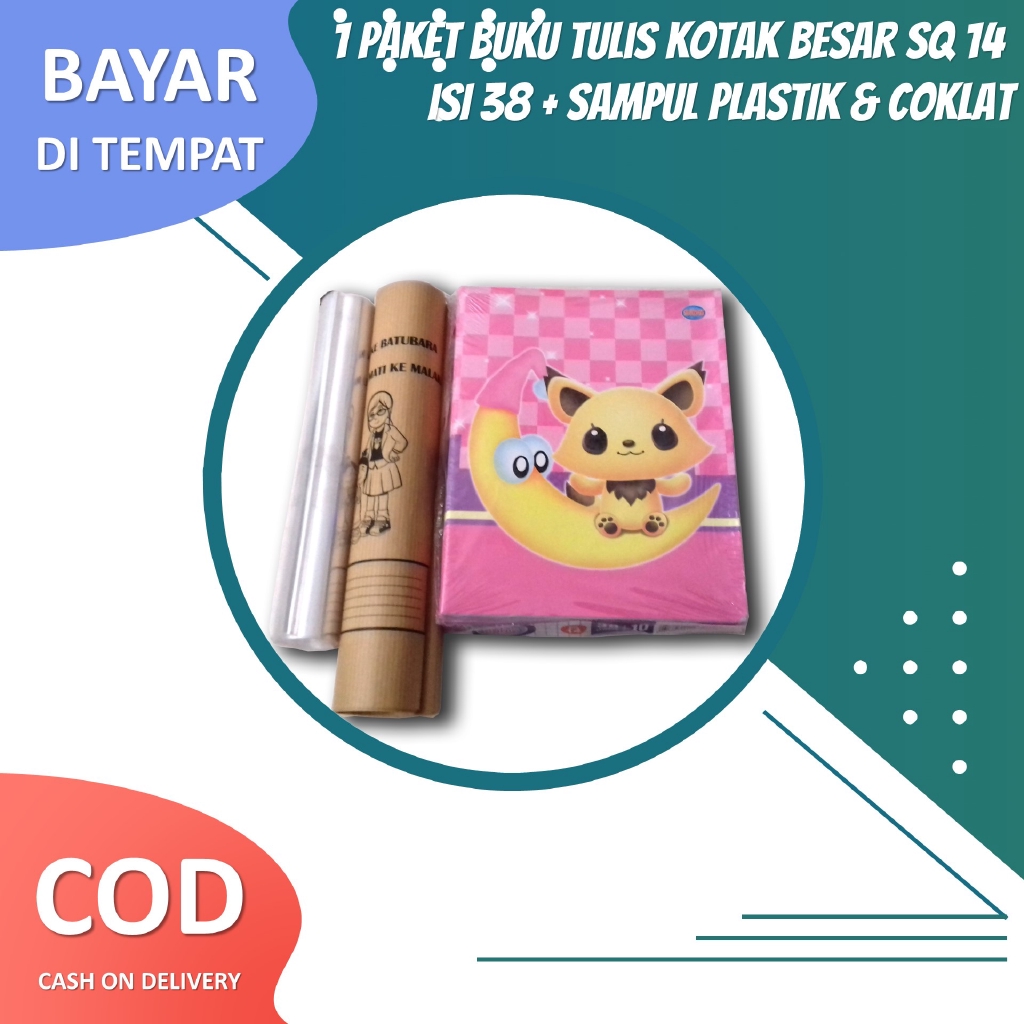 

Paket Buku Tulis Kotak Besar Sinar Dunia Isi 38 Lembar 1 Pack dan Sampul