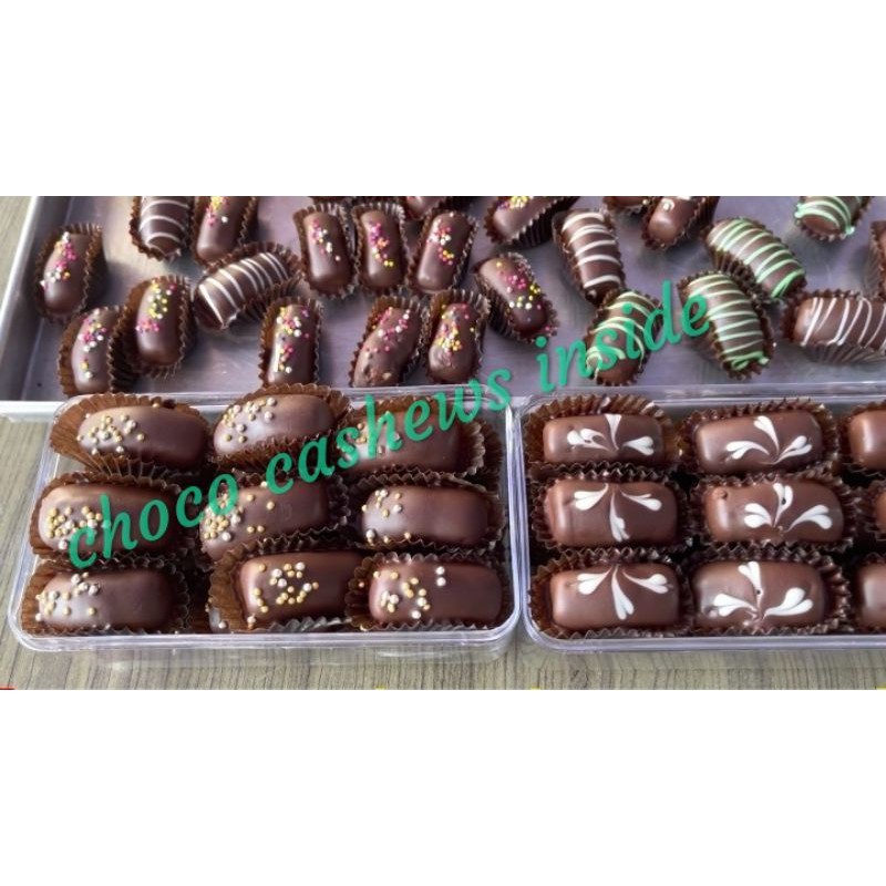 

kue kering choco cashews inside(coklat kacang mede)